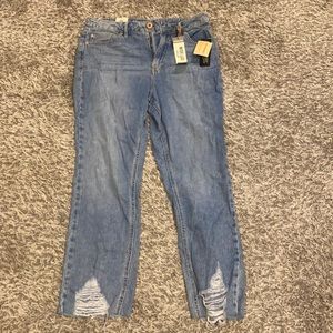 Wide Leg High Rise Jeans
